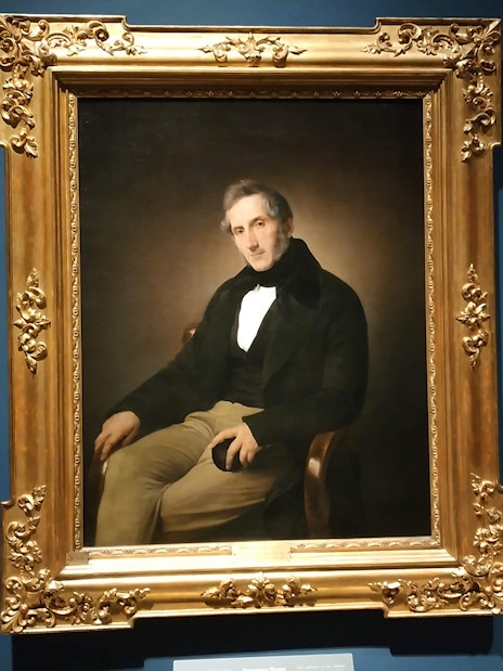 Portrait of Alessandro Manzoni by Francesco Hayez at Pinacoteca di Brera, Milan.