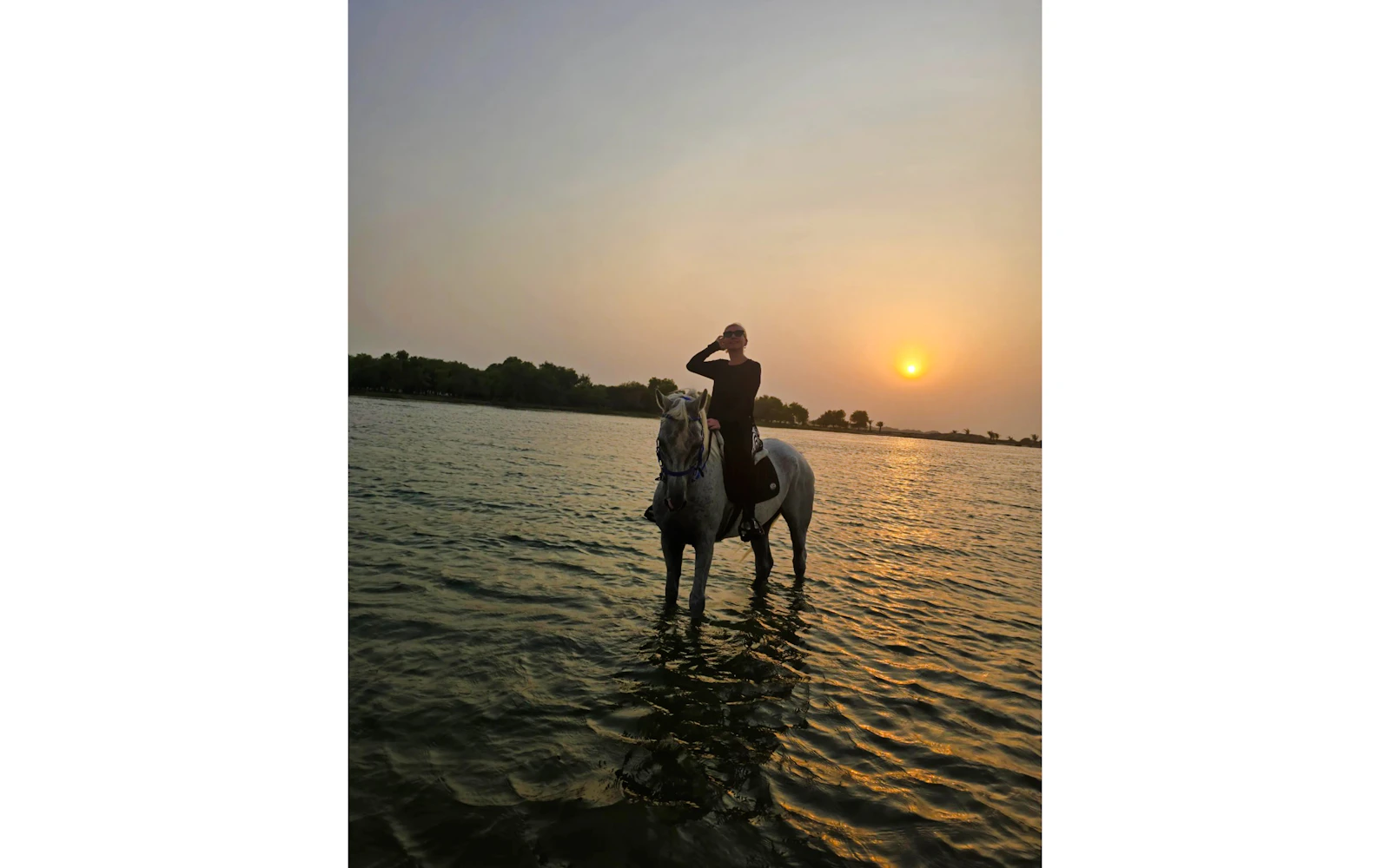 Dubai Beach Horse Riding with Private Picnic for Two Image 3
