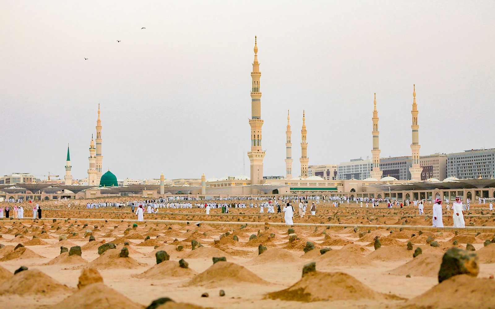 Al Baqi Cemetery At Masjid (mosque) Nabawi in Al Madinah, Kingdom of Saudi Arabia