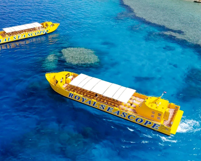 From Hurghada: Royal Seascope Submarine Cruise with Snorkeling & Optional Hotel Transfers