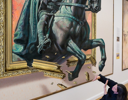 Anamorphosis at Illusion Art Museum Prague