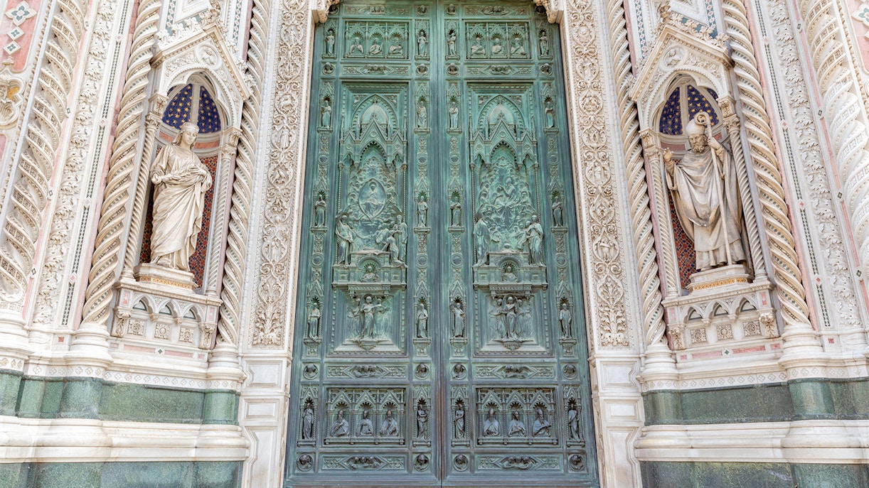 Entrance of the Duomo Florence