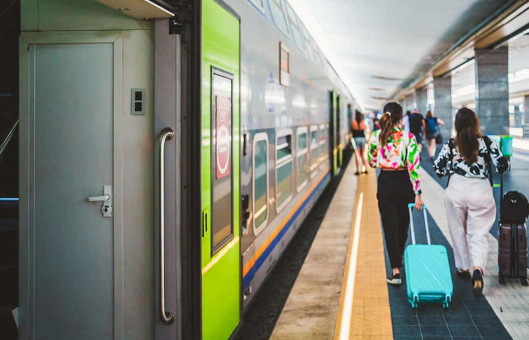 by train