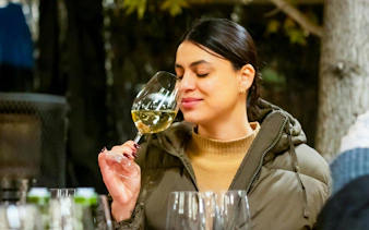 Wine tasting at Viña Concha y Toro in Santiago, Chile.