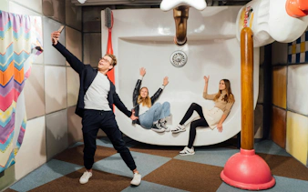 Visitors enjoying interactive exhibits at Big Fun Museum & Museum of Illusions.