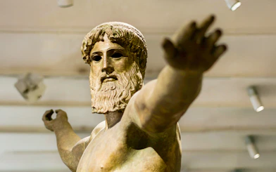 Artemision Bronze sculpture in National Archaeological Museum of Athens.