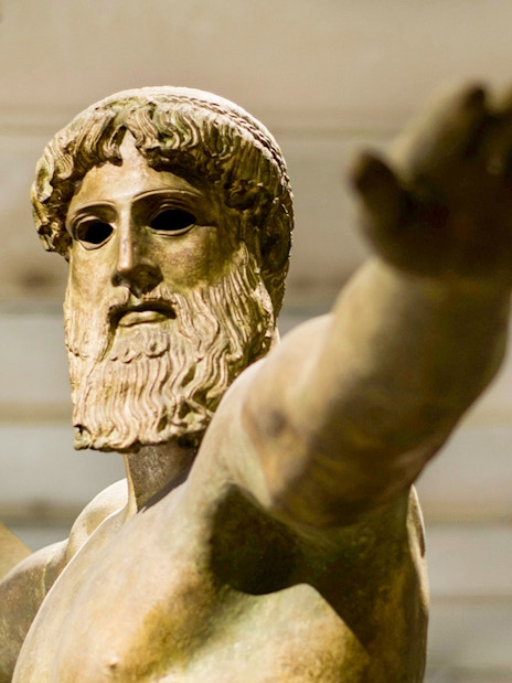 Artemision Bronze sculpture in National Archaeological Museum of Athens.