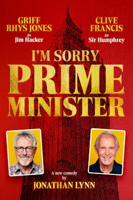 Visitors exploring the "I'm Sorry, Prime Minister" play at London's West End theater.