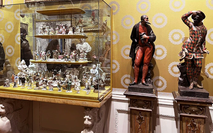 Porcelain figurines and statues at La Scala Theatre Collection, Milan.