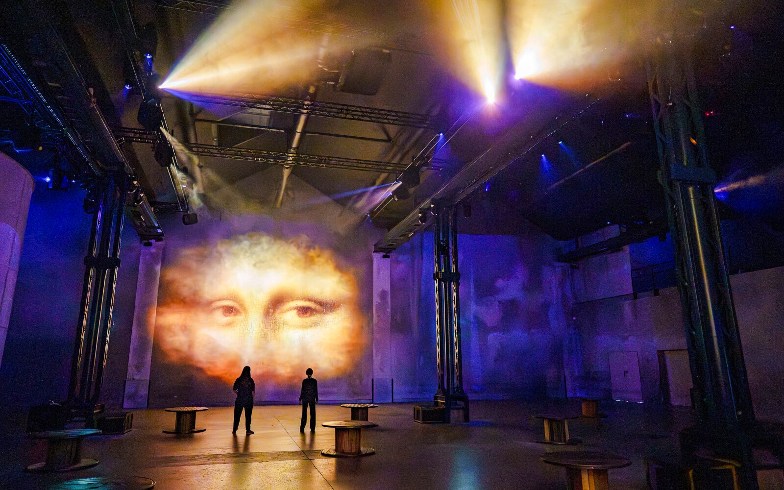 Renaissance art projection at Atelier des Lumières, Paris immersive experience.
