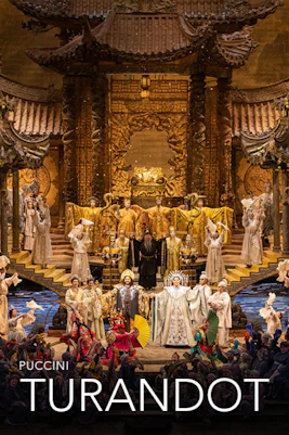 Opera performance of Turandot at an open-air theater in Verona, Italy.