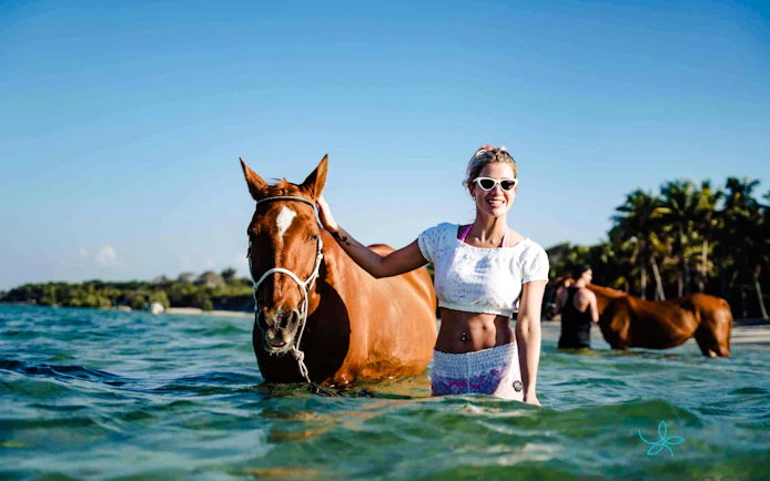Side Beach and Forest Horseback Riding with Hotel Transfers