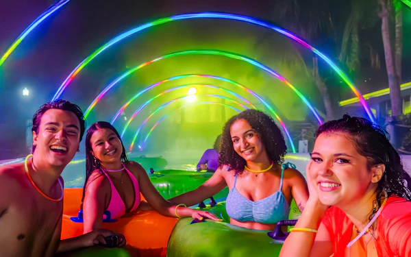 Adventure Island Tampa Bay: AquaGlow Single-Night Ticket