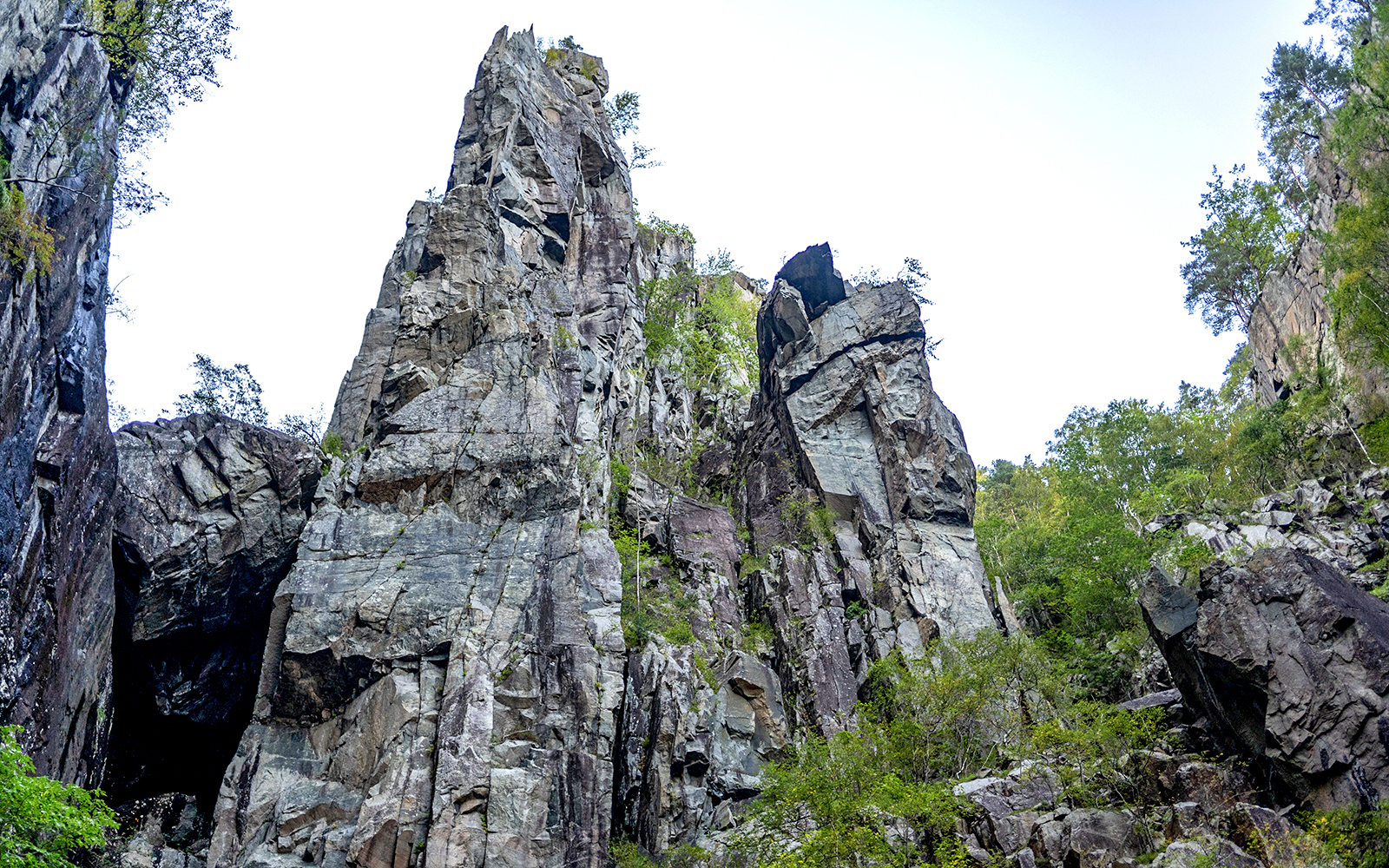 Vagabond’s Cave boat tour in Stavanger, Norway, showcasing rugged cliffs and serene waters.