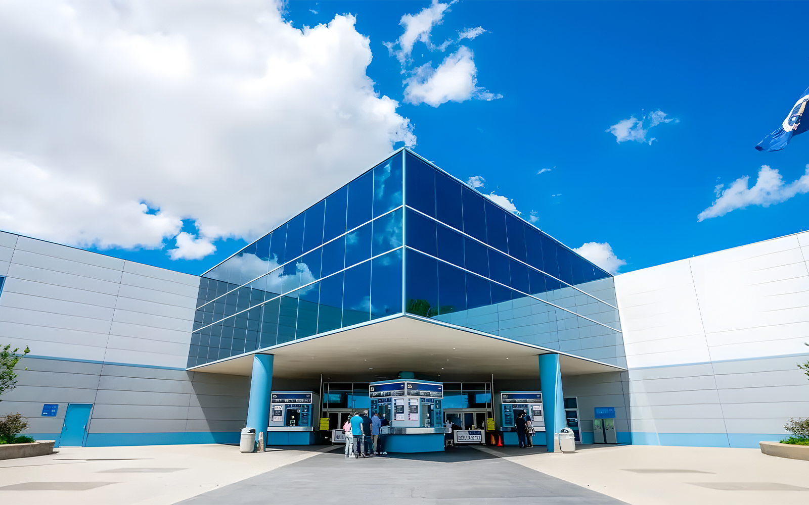 Houston Space Center exterior facade