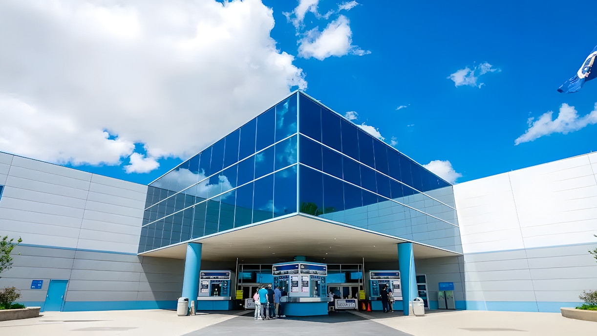 Houston Space Center exterior facade