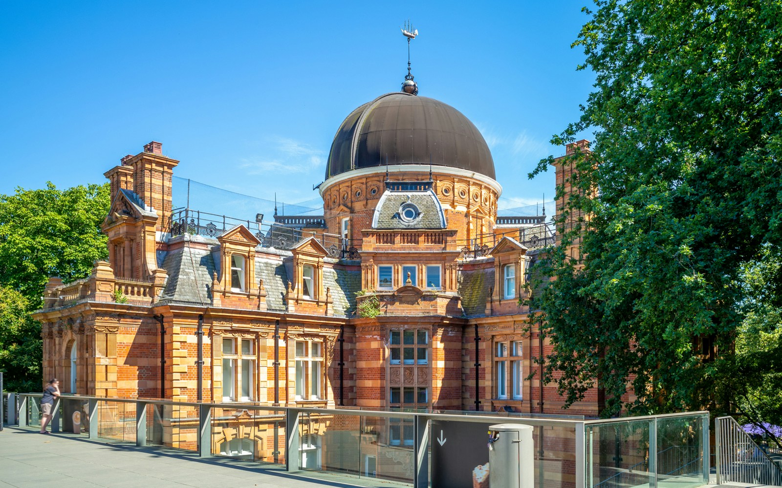 Royal Observatory Greenwich with its iconic dome and historic architecture.