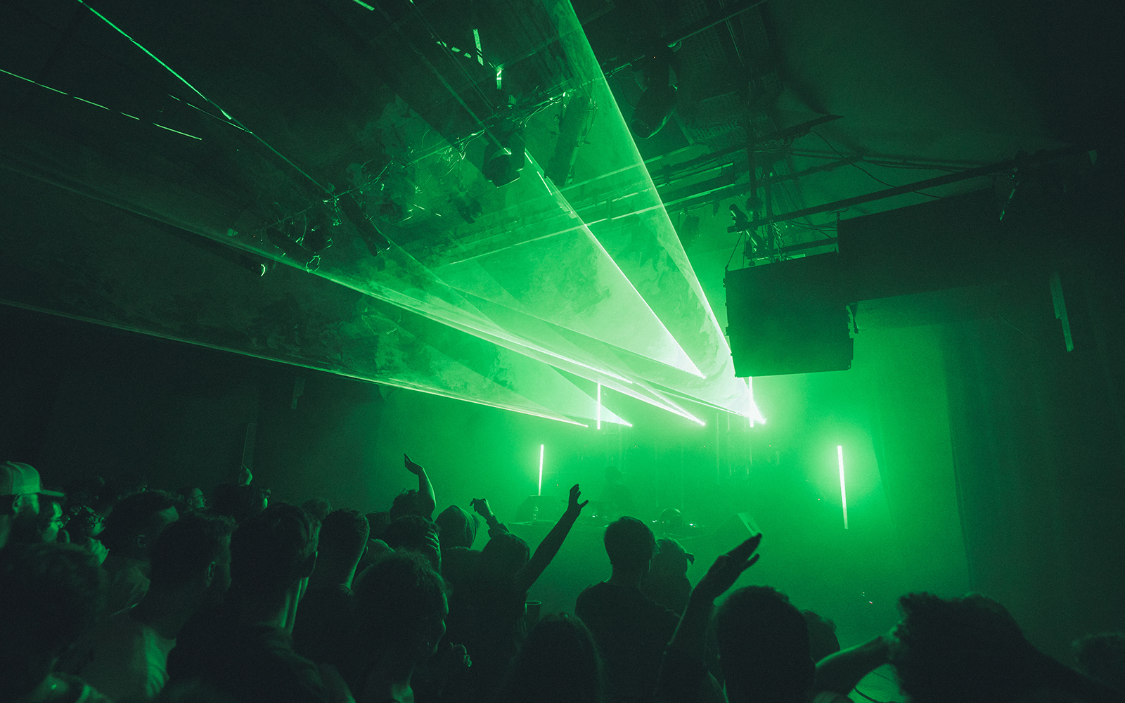 Show laser electronic music party