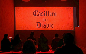 Casillero del Diablo wine sensory exhibition by Concha y Toro with audience.
