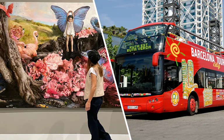 Barcelona Hop-on Hop-off Tour + Moco Museum Tickets