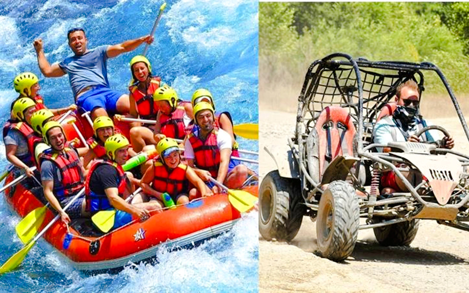 Alanya: White-Water Rafting, Buggy Safari, Zipline and Monster Truck Combo Tour