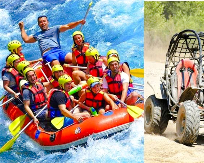Alanya: White-Water Rafting, Buggy Safari, Zipline and Monster Truck Combo Tour