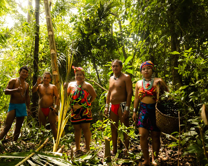 Emberá Purú Biakirú Village Guided Tour with Waterfall Visit