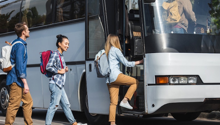 By public transportation