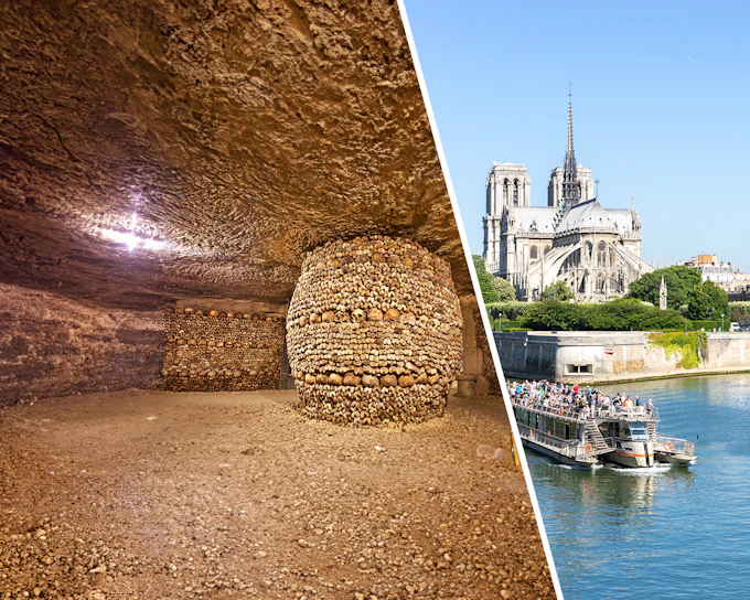 Combo: Catacombs Tickets + Seine River Cruise