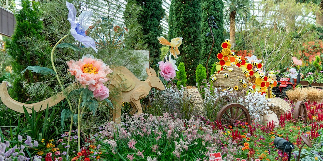 Carnival of flowers exhibition at Gardens by the bay