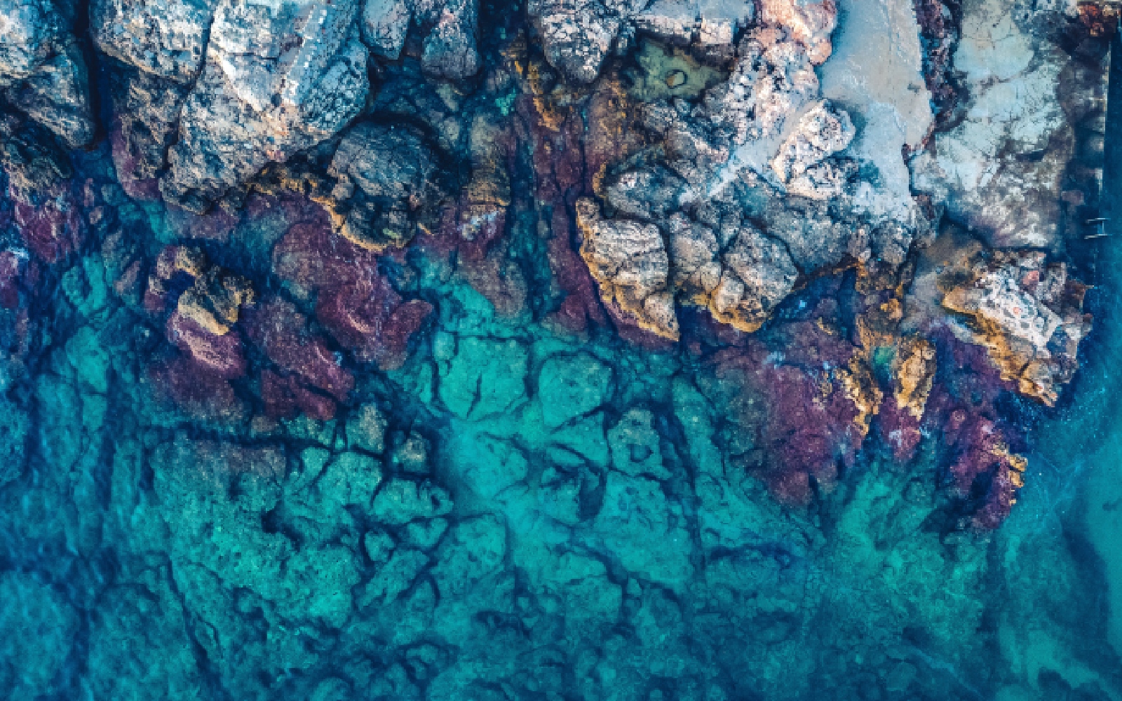 Aerial Photography of Rocks In The Adriatic Sea