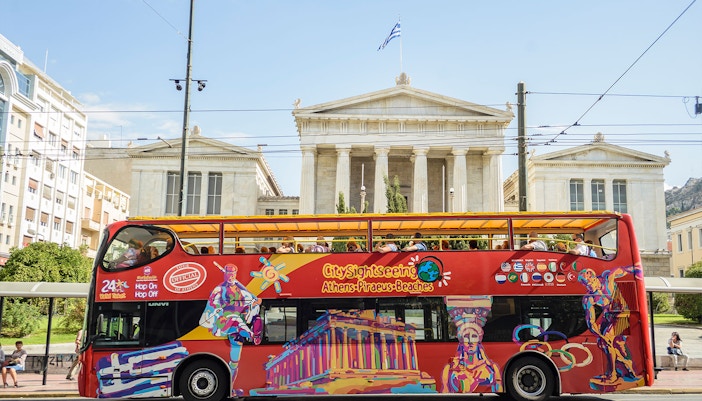 Hop-on Hop-off Athen blaue Linie