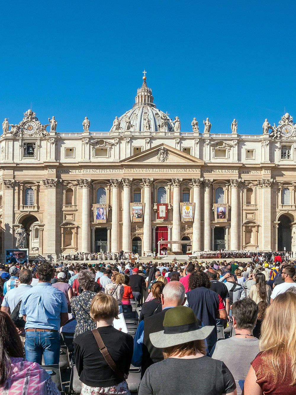 Vatican Jubilee collection card with St. Peter's Basilica illustration