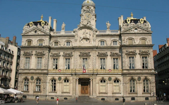 Lyon City Hall facade in Old Town, part of self-guided exploration game.