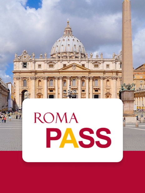 St. Peter's Square with Basilica and obelisk, Rome, Italy, featuring Roma Pass.