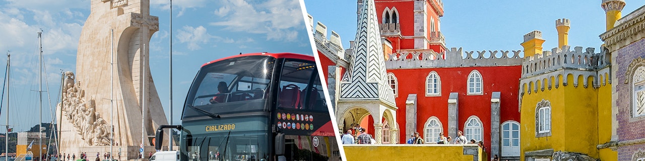 Combo: Tour in autobus Hop-on Hop-off di Lisbona + Biglietti per il Palácio Nacional da Pena e il Parco