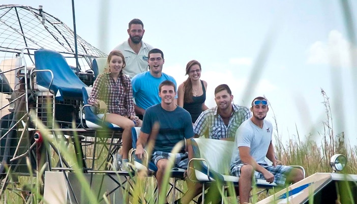 View of Guests enjoying the Airboat Ride