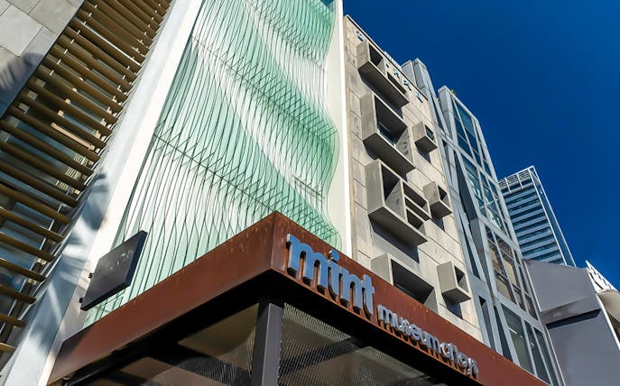 MINT Museum of Toys building facade in Singapore with modern architectural design.