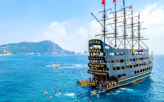 from side: big kral pirate yacht cruise with lunch and unlimited drinks-4