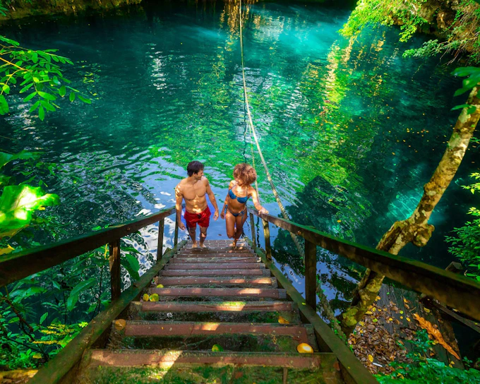 From Cancun: 3-Cenote Guided Tour with Tequila Tasting and Mayan Snack