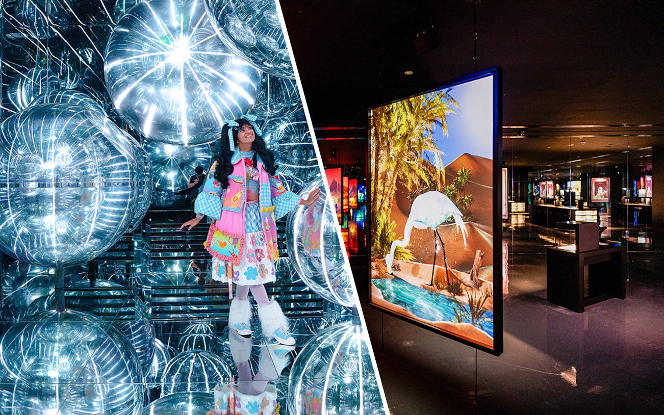 Colorful characters at House of Hype, ARTE MUSEUM DUBAI, showcasing vibrant art installations.