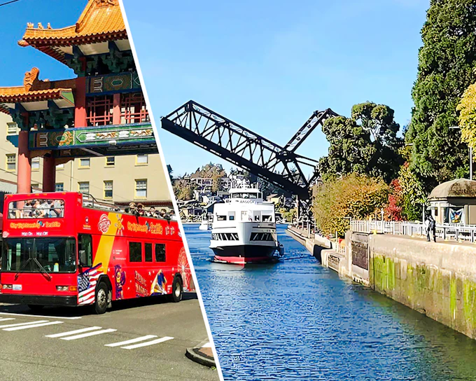 Combo: Seattle Hop-on Hop-off Bus Tour + Harbour Cruise