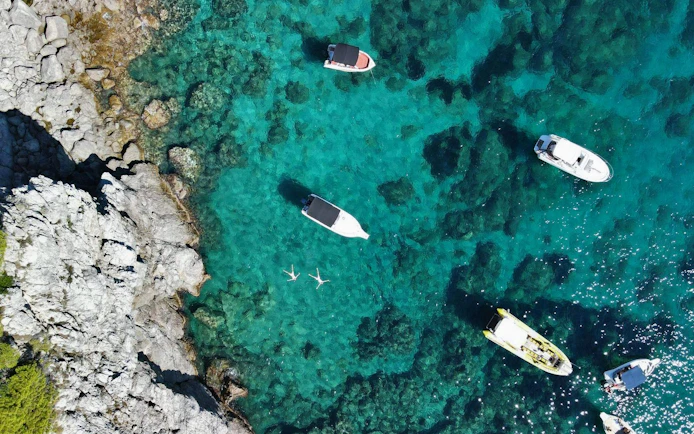 Private Blue Cave & Elafiti Islands Speedboat Tour with Drinks & Snorkeling