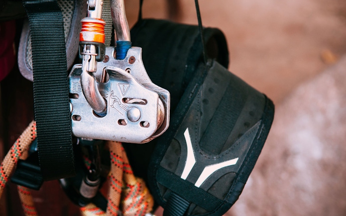 Zipline harness and gear for Phuket Paradise adventure.