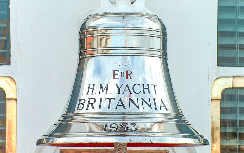 Bell of H.M. Yacht Britannia, part of the Royal Edinburgh Tour attractions.