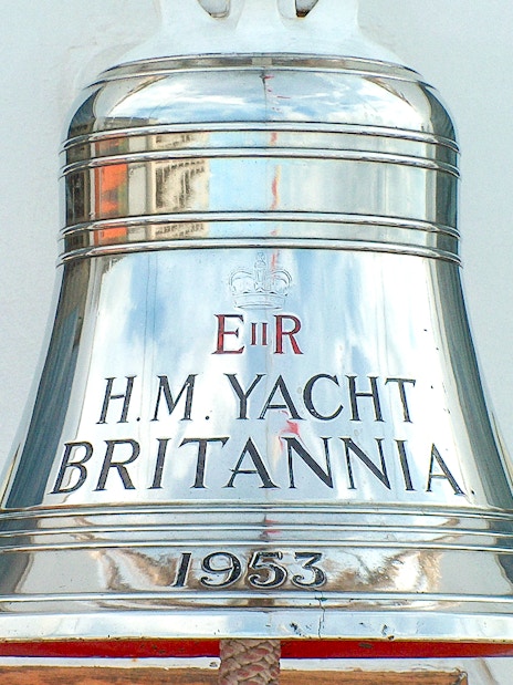 Bell of H.M. Yacht Britannia, part of the Royal Edinburgh Tour attractions.
