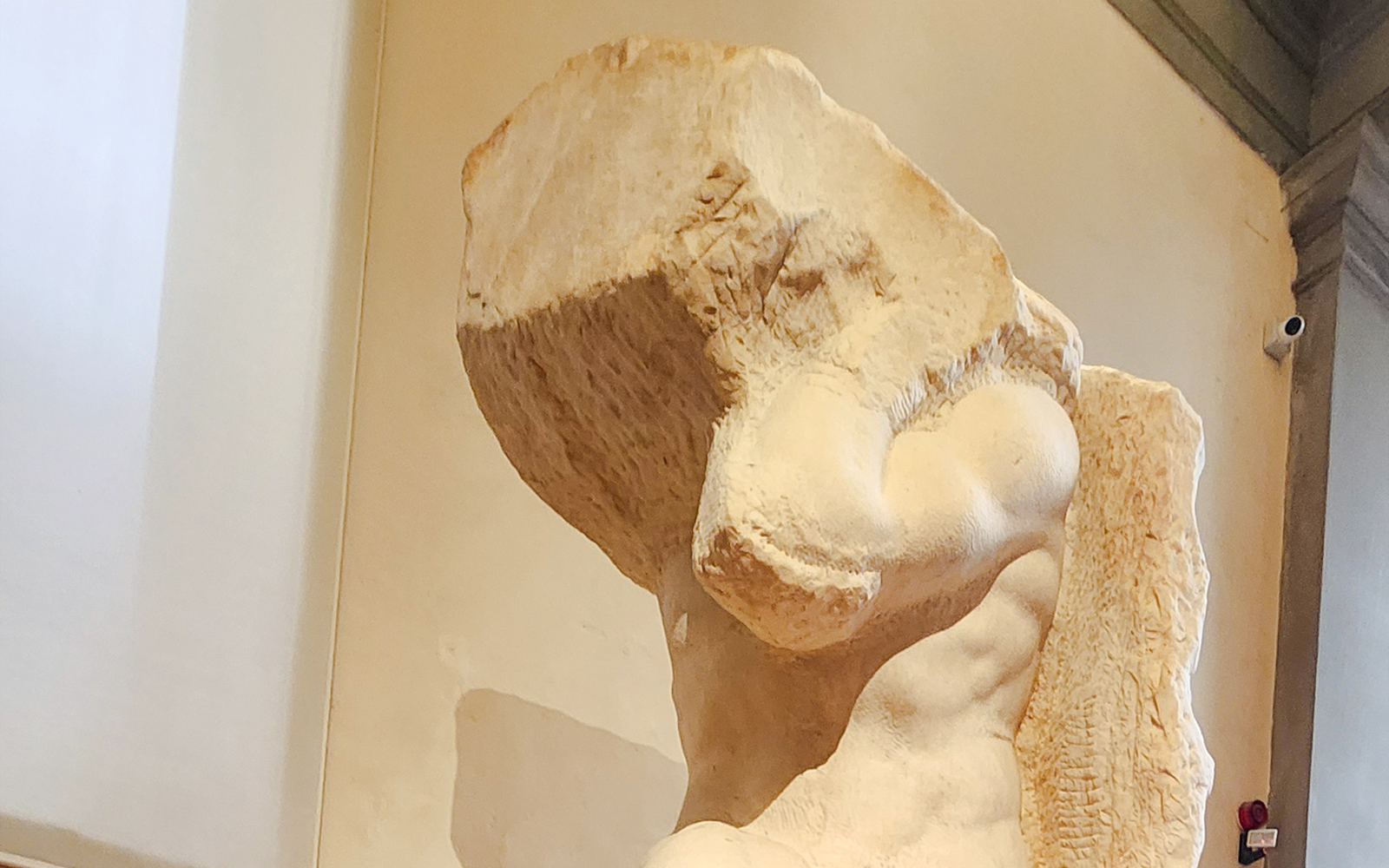 Slaves unfinished sculpture in Accademia Gallery