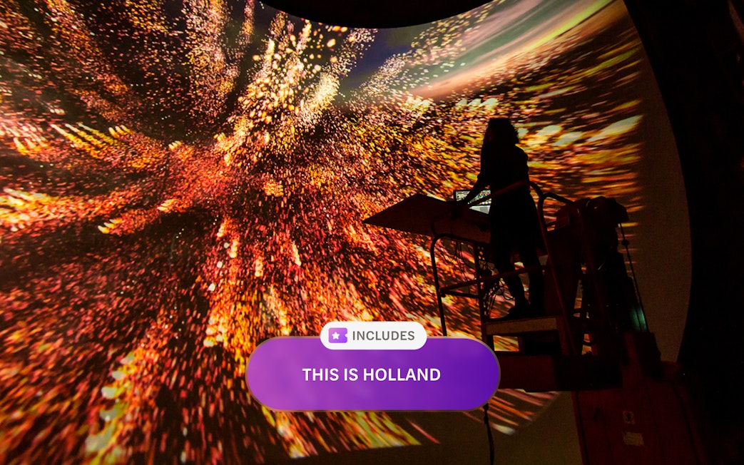 Interactive light display at This is Holland, Amsterdam.