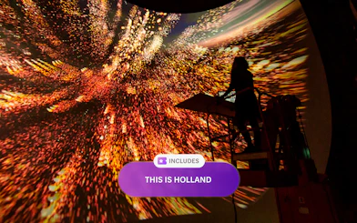 Interactive light display at This is Holland, Amsterdam.