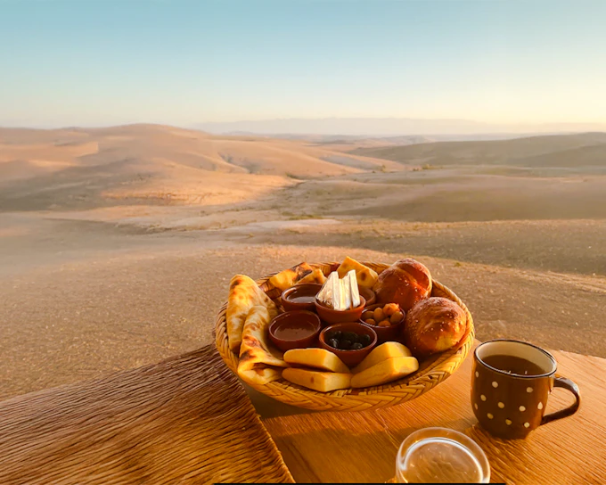 Sunrise Desert Tour with Breakfast & Camel Ride